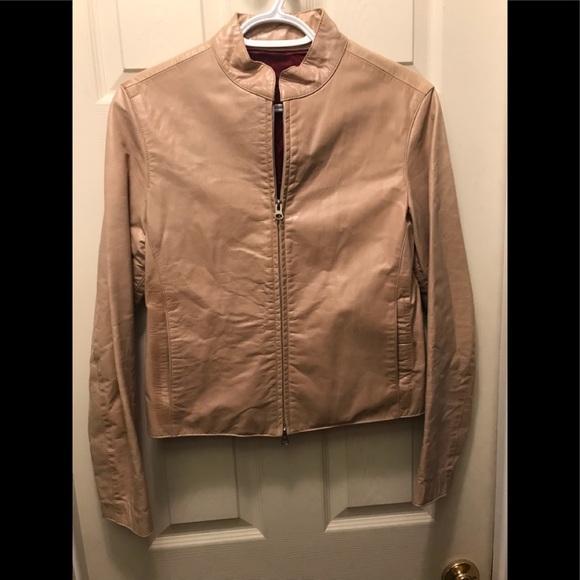 RUDSAK Jackets & Blazers - Rudsak collection tan genuine leather zip jacket